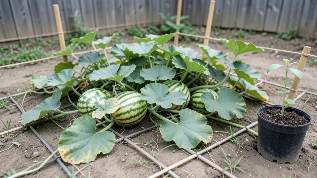 Watermelon Square Foot Gardening: Space-Saving Layout for Big Harvests in Small Plots
